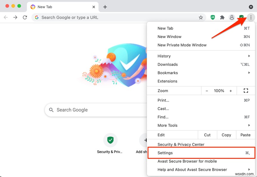 Avast Secure Browser를 비활성화하거나 끄는 방법 