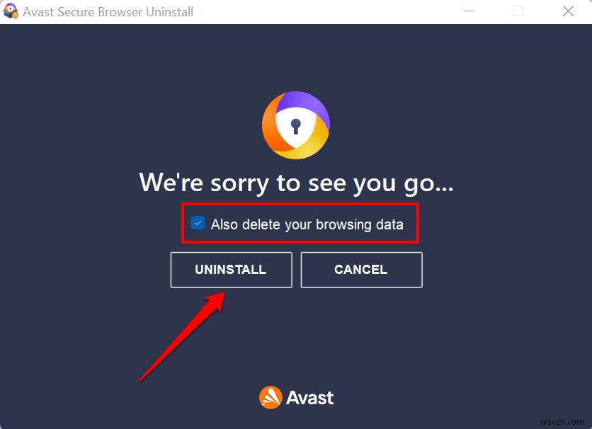 Avast Secure Browser를 비활성화하거나 끄는 방법 