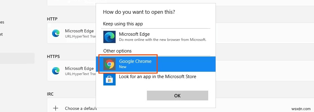 Windows 11 또는 10에서 기본 웹 브라우저를 변경하는 방법 