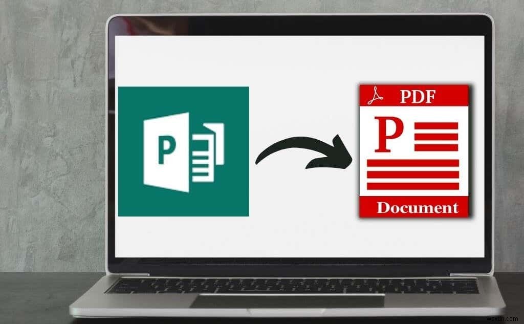 Microsoft Publisher 파일을 PDF로 변환하는 방법