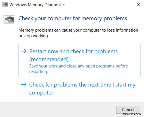 Windows에서 불량 메모리(RAM)를 테스트하는 방법 