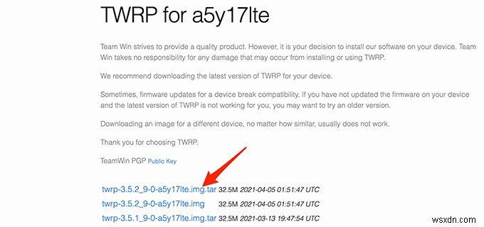 Android에 TWRP Recovery를 설치하는 방법