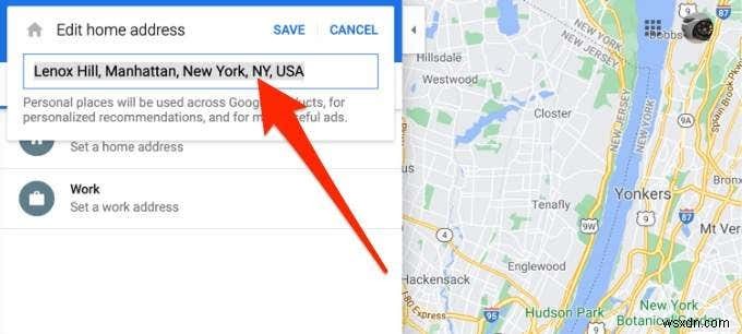 Google 지도에서 집 주소를 설정하는 방법 