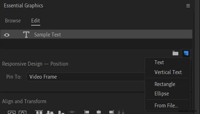 Adobe Premiere Pro에서 타이틀 그래픽을 만드는 방법 