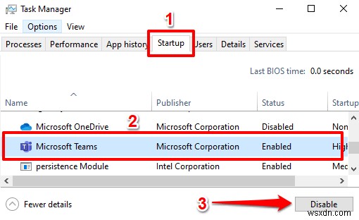 Microsoft Teams가 자동으로 열리지 않도록 하는 방법