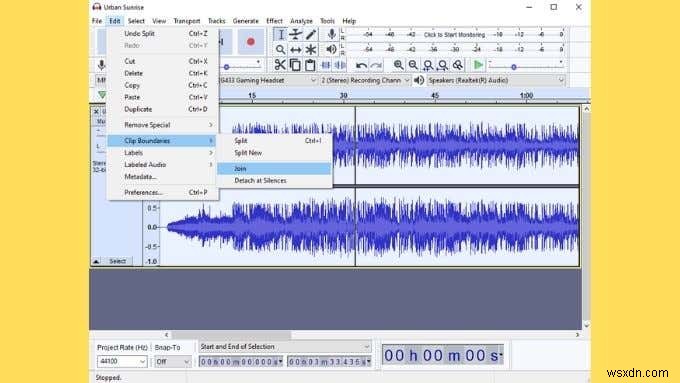 Audacity 및 기타 유용한 트릭으로 오디오를 분할하는 방법