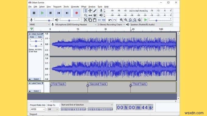 Audacity 및 기타 유용한 트릭으로 오디오를 분할하는 방법