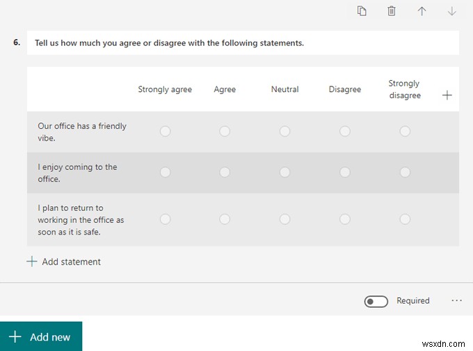 Microsoft Forms 사용 방법