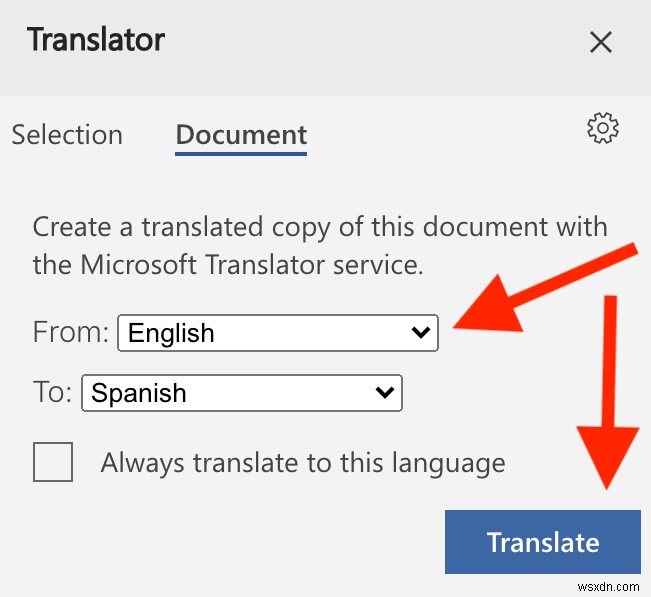Word 문서를 여러 언어로 번역하는 방법