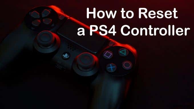 PS4 컨트롤러 재설정 방법