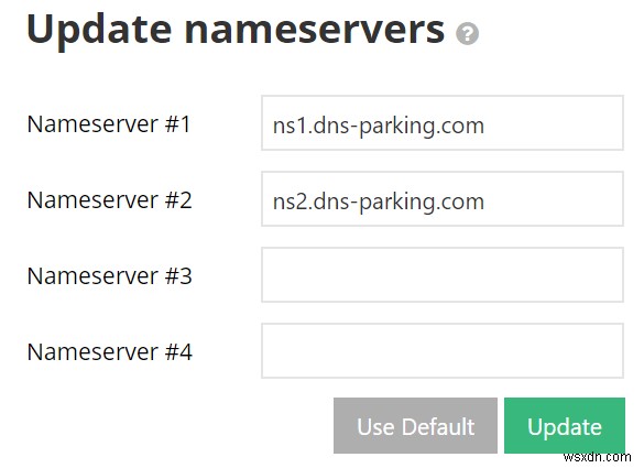 웹 사이트 DNS 구성 설정을 지정하는 방법 