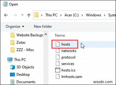 호스트 파일을 사용하여 Windows에서 웹사이트를 차단하는 방법