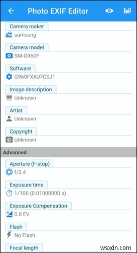 iPhone, Android, Mac 및 Windows에서 사진 EXIF ​​메타데이터 보기