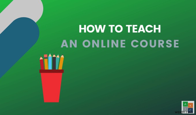 온라인 과정을 가르치는 방법