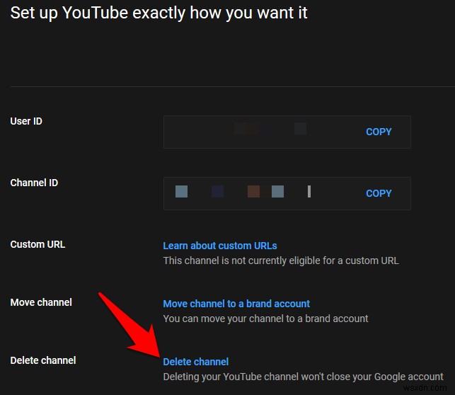 YouTube 계정 삭제 방법