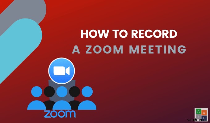 Zoom 회의를 녹화하는 방법