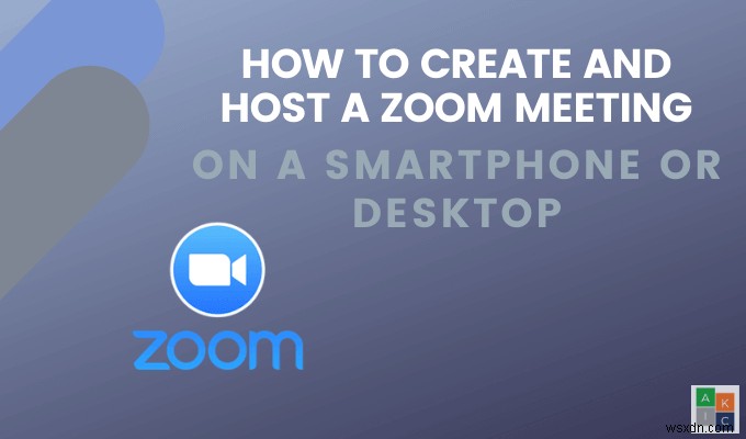 스마트폰 또는 데스크탑에서 Zoom Cloud 회의를 주최하는 방법