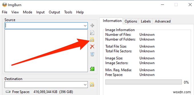 Windows의 폴더에서 ISO 파일 만들기 