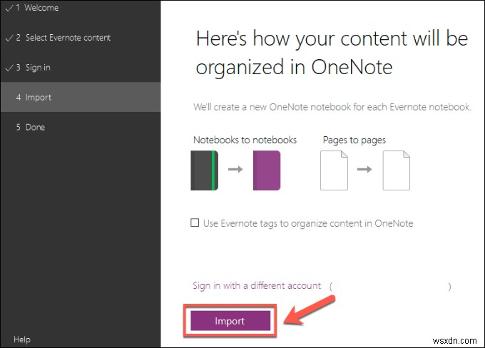 Evernote 노트를 Microsoft OneNote로 마이그레이션하는 방법