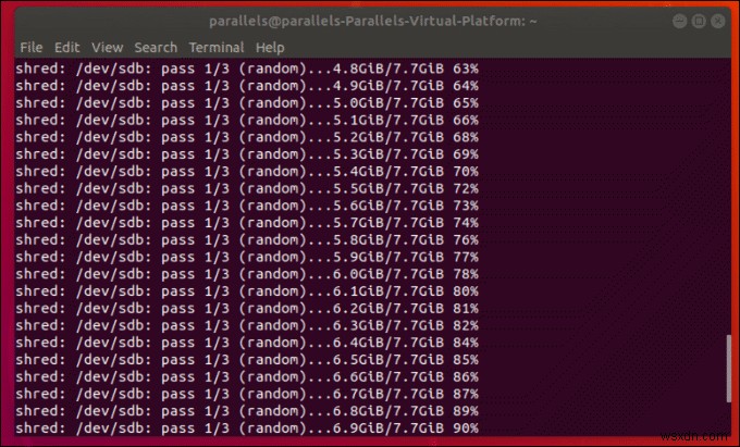 Linux Live CD를 사용하여 Zero Fill 수행