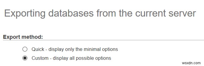 MySQL 데이터베이스 백업 방법