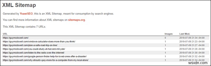 사이트에 대한 XML Sitemap을 만드는 방법 