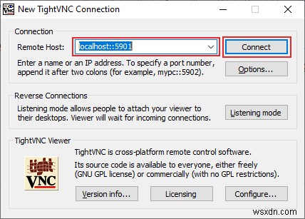 SSH를 통해 VNC를 터널링하는 방법