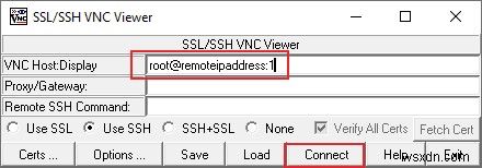 SSH를 통해 VNC를 터널링하는 방법