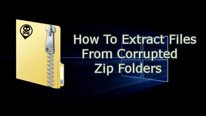 손상된 Zip 폴더에서 파일을 추출하는 방법 