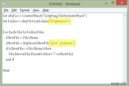 이 스크립트를 사용하여 Windows에서 한 번에 여러 파일 이름 바꾸기