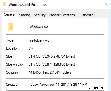 Windows 7/8/10에서 Windows.old 폴더를 삭제하는 방법 