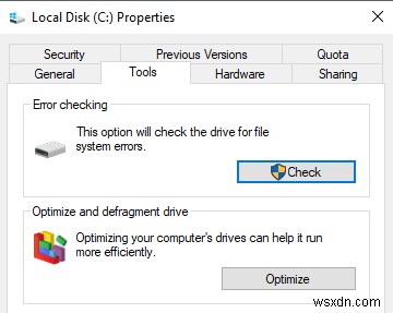 디스크 검사 유틸리티(CHKDSK)를 사용하여 Windows 7/8/10에서 파일 시스템 오류 수정 