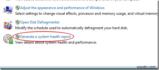 Windows 7에서 시스템 상태 보고서를 생성하여 오류 확인 