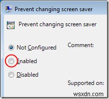 사용자가 Windows에서 화면 보호기/잠금 화면을 변경하지 못하도록 방지 