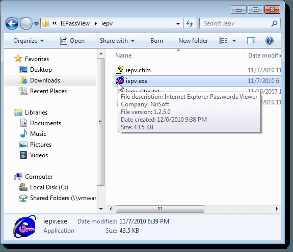 Internet Explorer에서 저장된 암호 보기, 백업 및 삭제 