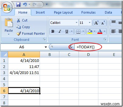Excel 워크시트에 날짜 및 시간 스탬프를 빠르게 추가 