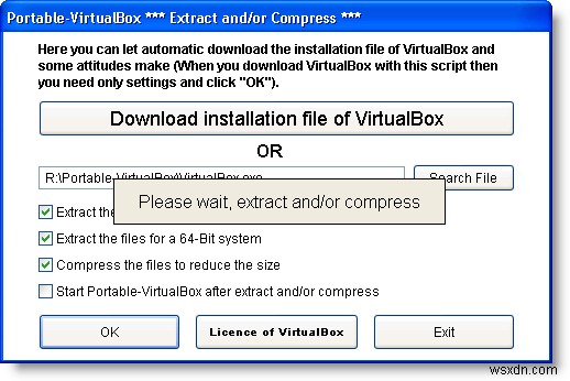 USB 드라이브에서 VirtualBox 실행 
