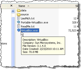 USB 드라이브에서 VirtualBox 실행 