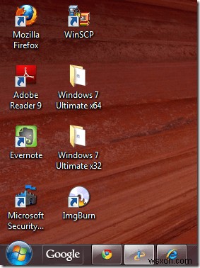 Windows 7/8/10 작업 표시줄 및 바탕 화면에서 작은 아이콘 사용 
