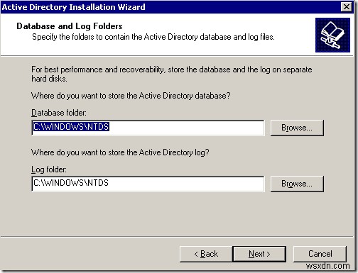 Windows 2003 Active Directory 설정:dcpromo 