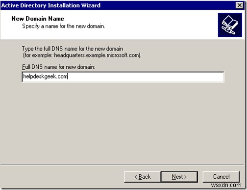 Windows 2003 Active Directory 설정:dcpromo 