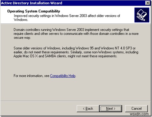 Windows 2003 Active Directory 설정:dcpromo 