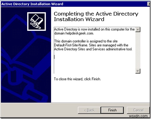 Windows 2003 Active Directory 설정:dcpromo 