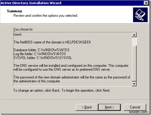 Windows 2003 Active Directory 설정:dcpromo 