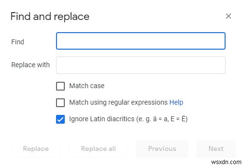 MS Word 및 Google 문서에서 단어를 찾고 바꾸는 방법 