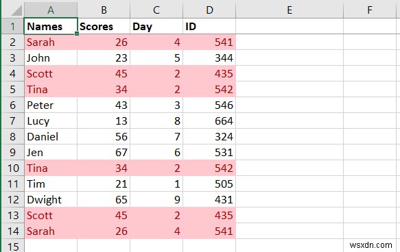 Excel에서 중복 행을 제거하는 방법