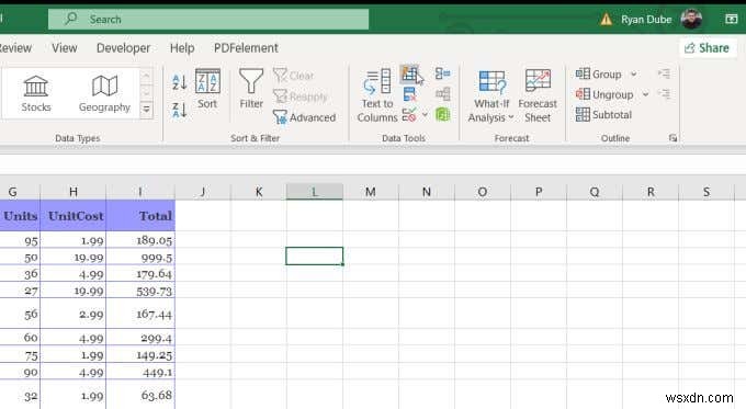 Excel에서 플래시 채우기를 사용하는 방법