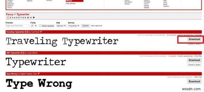 Microsoft Word에 새 글꼴을 추가하는 방법