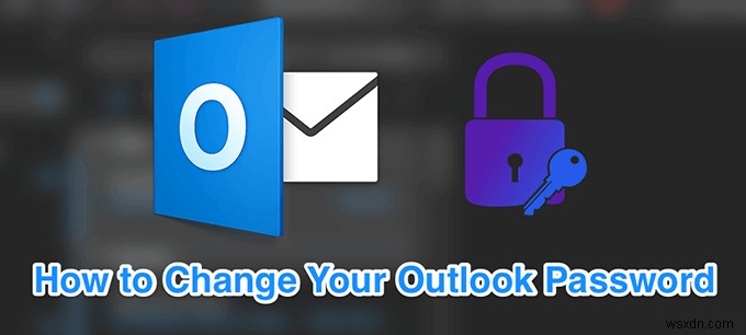 Outlook 암호를 변경하는 방법 