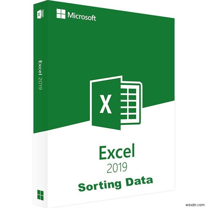 Excel 스프레드시트의 기본 1열 및 다중 열 데이터 정렬 